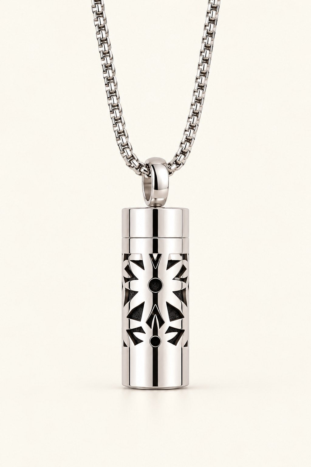 Rendu conceptuel du collier Sillage argenté